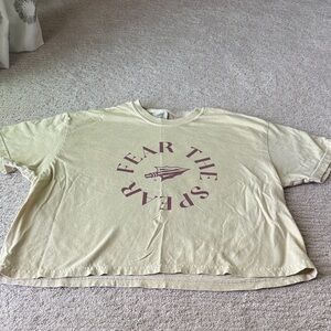 FSU yellow (gold) cropped T-Shirt